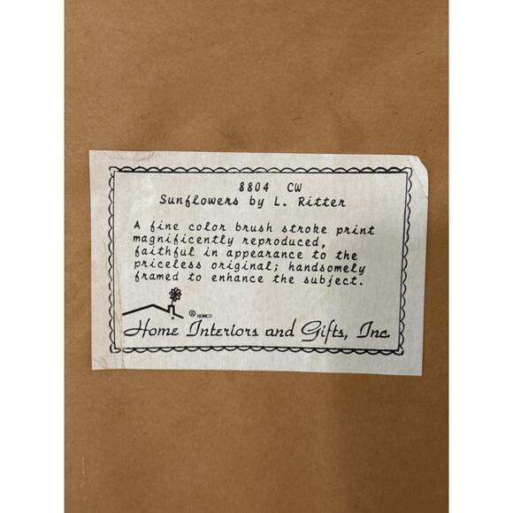 Vintage Sunflowers Painting Wall Art - Picture 5 of 9